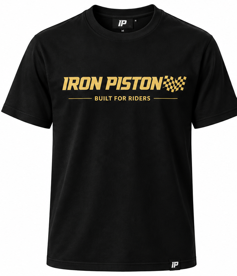 Polera Racing Gold IP Negra