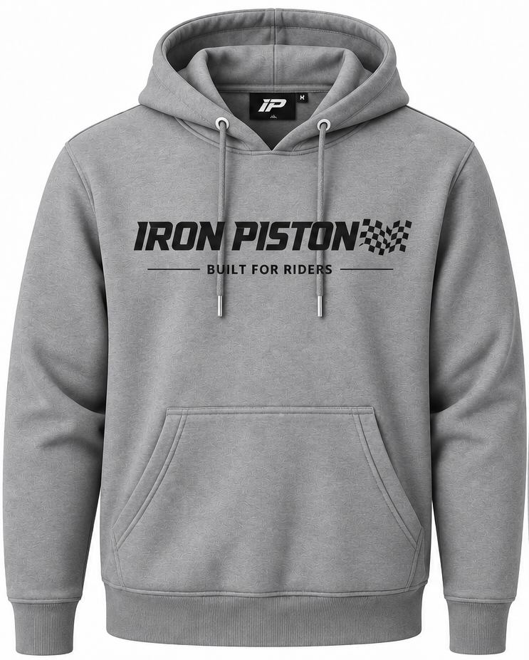 Polerón Canguro Racing IP Gris
