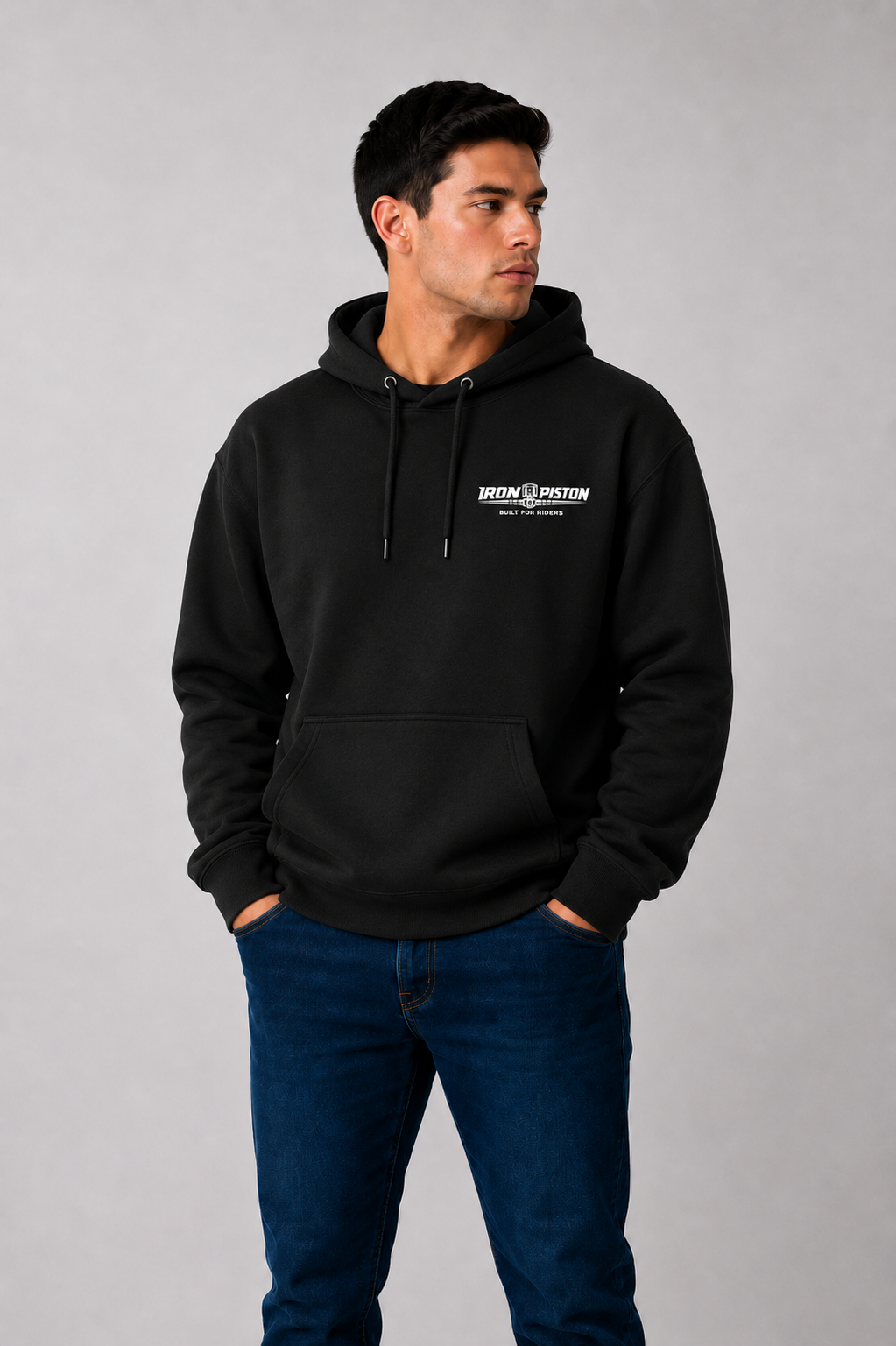 Poleron Canguro IP Negro