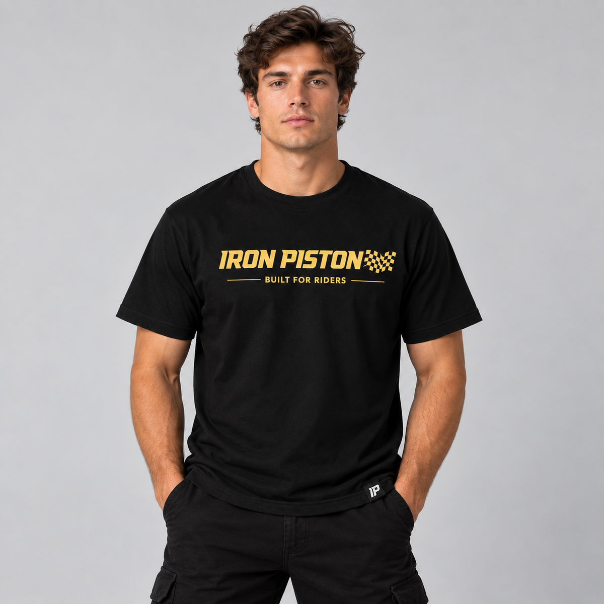 Polera Racing Gold IP Negra